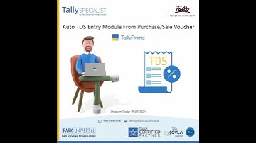 Auto TDS Entry From Purchase/Sales Voucher in Tally Prime