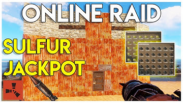 JACKPOT ONLINE ROCKET RAID Gives Us 2 BOXES of SULFUR! (part 2/2) - Rust