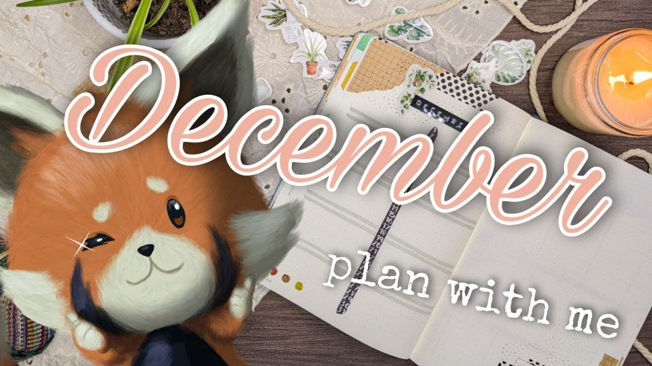 My Houseplants are taking over my Journal I December 2021 Bullet Journal Setup I Bujo Jo