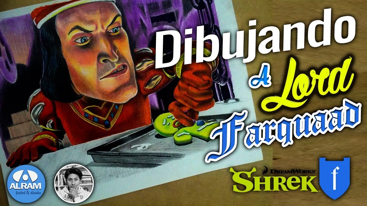 Dibujando a Lord Farquaad 🎨🖌️ Shrek Speed Draw YouTube