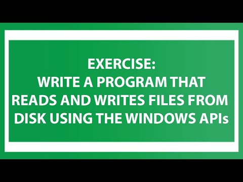 Video: How To Write A Program To Disk