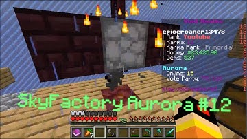 smelting episode (Voidrealms Skyfactory Aurora #12)