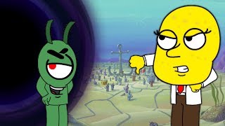 Plankton Creates A Black Hole In Bikini Bottom