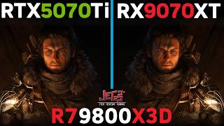 RTX 5070 Ti vs RX 9070 XT | Ryzen 7 9800X3D | Tested in 15 games @JegsTV