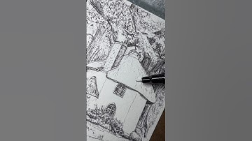 How to Add Texture with Ink #drawing #fun