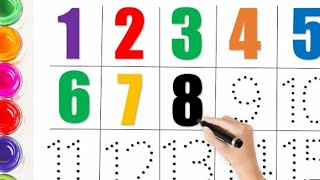 12345 Counting For Kids Counting Numbers Write And Read123 Numbers Numbersong With Chukki