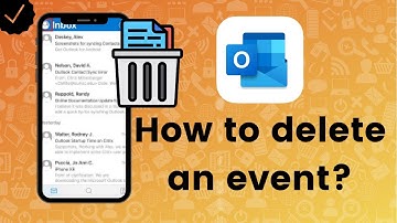 How to delete an event on Microsoft Outlook?