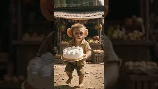 #monkey #cute #baby #viralvideo