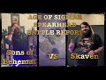 Age of Sigmar Spearhead sons of Behemat vs Skaven Battle Report