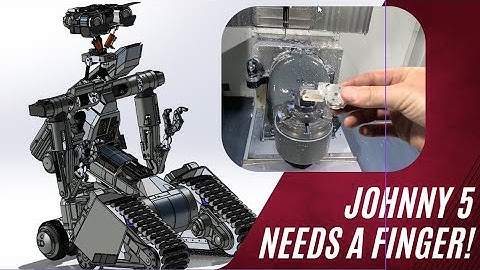 5-Axis Machining a Johnny-5 Finger on the Haas UMC-350 + Fusion 360 Tips!