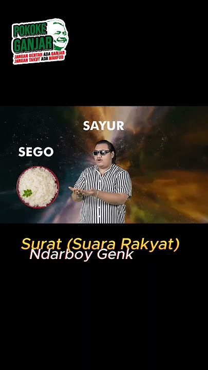 Ndarboy Genk in action, lagu Surat ' suara rakyat '
