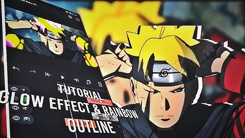 Tutorial Glow effect & Rainbow outline - amv Alight motion