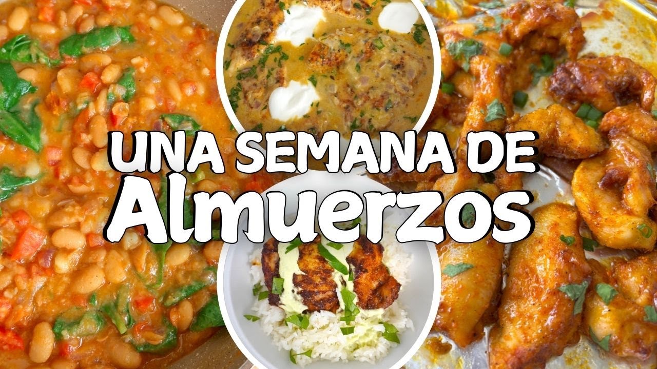 5 Almuerzos Saludables para Toda la Semana | Fáciles, Rápidos y ...