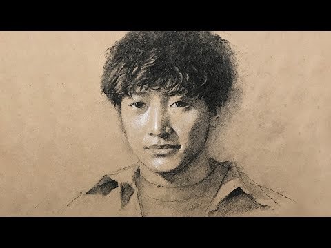 [Full Lesson] Portrait Drawing using Charcoal on Toned Paper - [Full Lesson] Portrait Drawing using Charcoal on Toned Paper