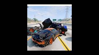 Supercar Crash Test Extreme Destruction in BeamNG Drive 🚗💥 #shorts #crashtest #supercars