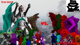 Team Shock Vs. Team Godzilla Studios Without Gojira Adm And Mechashock For
