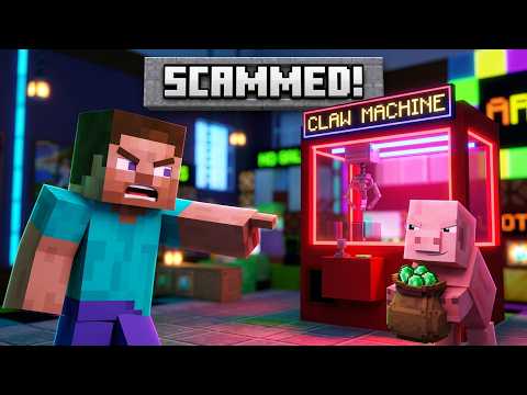 🧸 I Spent 64 Emeralds on a Minecraft Claw Machine… The Owner CHEATED 😡🐷