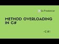 Method Overloading in c#