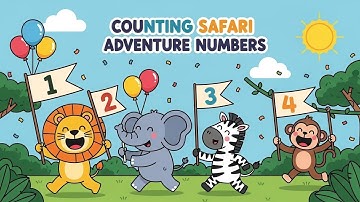 Counting Safari Adventure Numbers | Fun Numbers & Counting Song for Kids | Animagic Studio