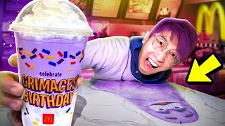 LANKYBOX CHASED BY GRIMACE SHAKE?! (DO NOT DRINK AT 3AM!)