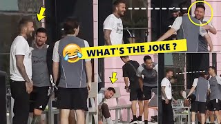 🤣What's The Joke Between Messi, Beckham & Busquets At Inter Miami Training?