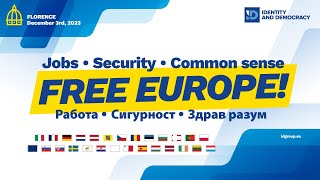 🇧🇬 FREE EUROPE! Pабота, сигурност, здрав разум - ID Group (Florence, 03.12.2023)
