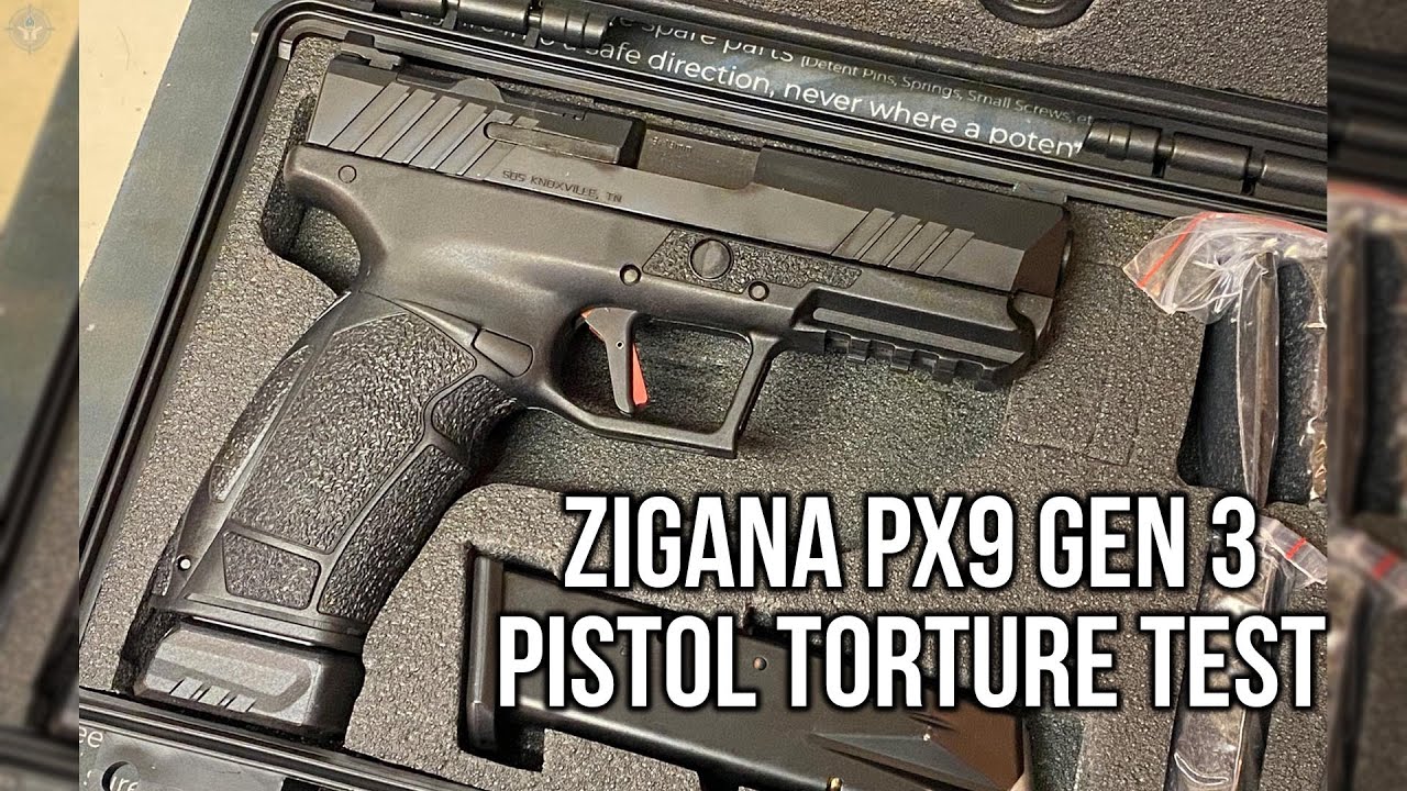 Zigana PX9 Gen 3 Pistol Torture Test YouTube