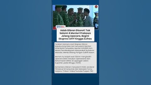 Adab Gibran Disorot! Tak Salami 4 Menteri Prabowo Jelang Upacara, Begini Ekspresi AHY Hingga Zulhas