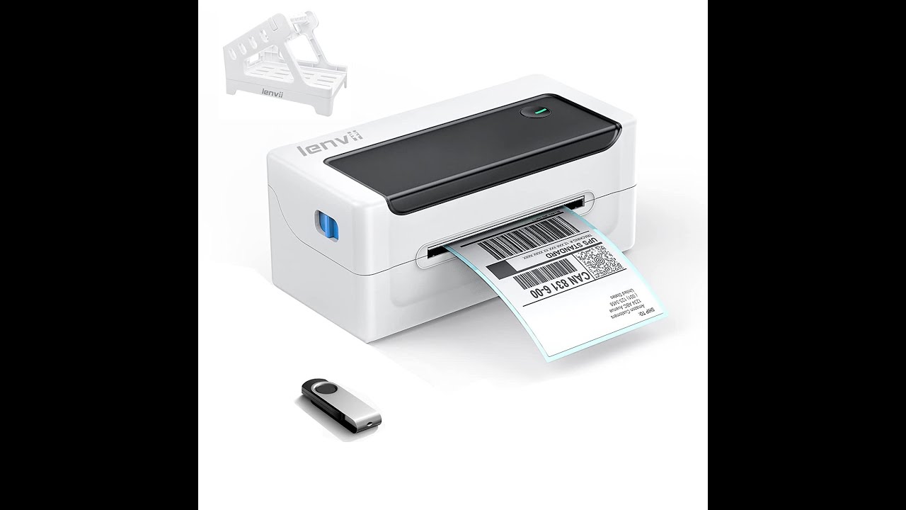 LENVII LV-1200 Thermal label printer using tutorial - YouTube