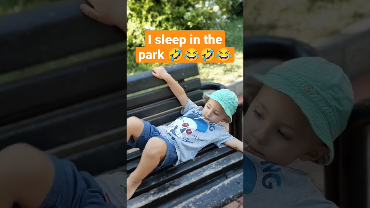 I sleep in the park 😱😨😂🤣😂