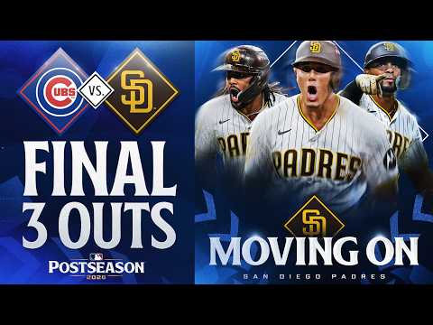 FINAL 3 OUTS: Mason Miller finishes off a Padres SWEEP of the Cubs in the NL Wild Card Series! 🏄‍♂️