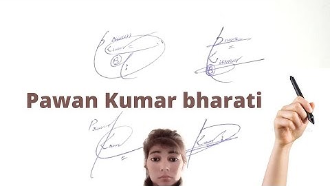 Pawan Kumar bharati name signature in English#name signature with arooj