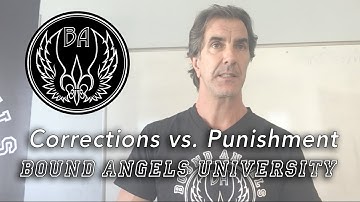 Corrections vs Punishment in Dog Training Bound Angels University 10 2016