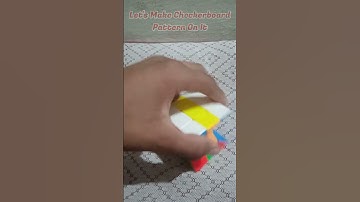 Checkerboard Pattern On Twisted Rubik