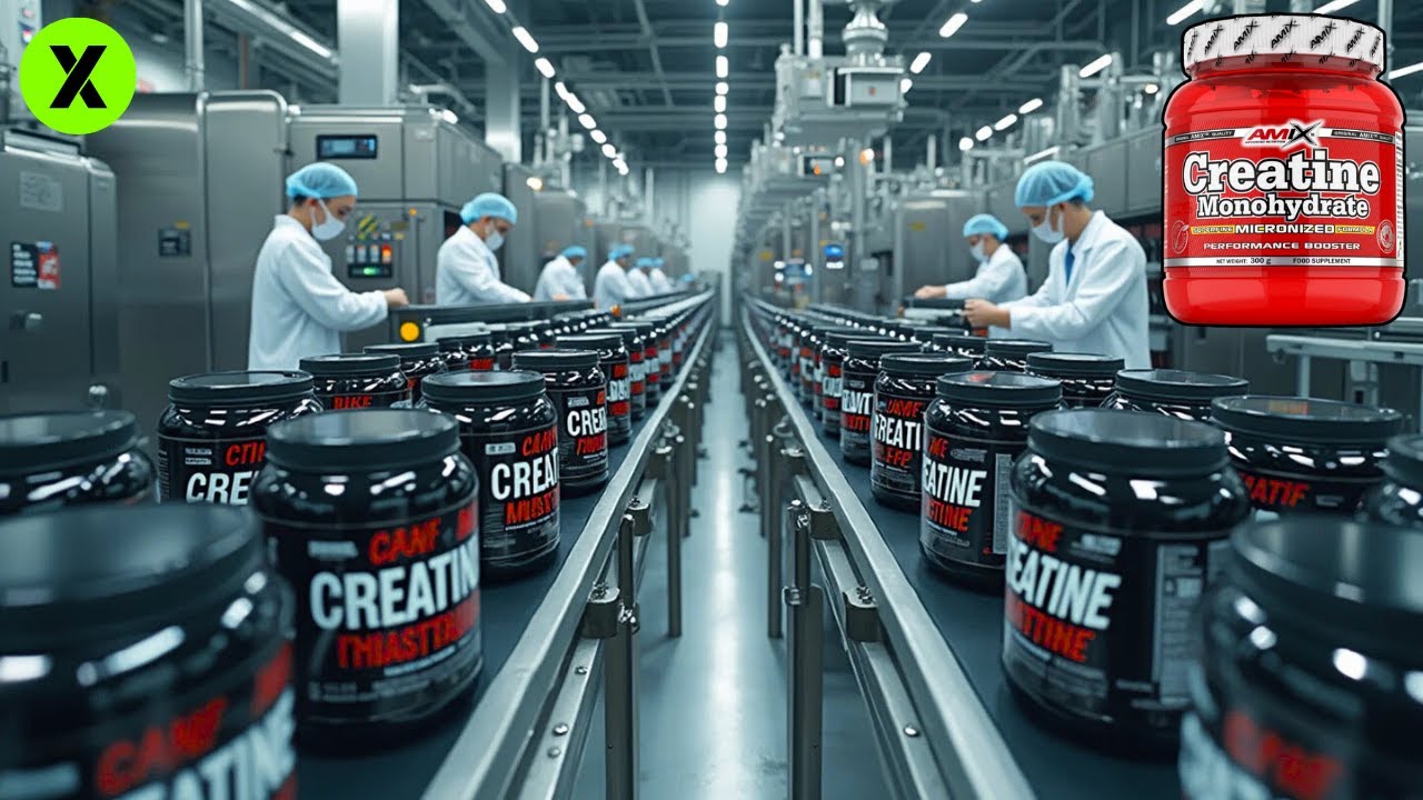 CÓMO se FABRICA la CREATINA 💪 | ASÍ se HACE en las MEGA FÁBRICAS