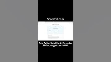 Free Online Sheet Music Converter – PDF or Image to MusicXML
