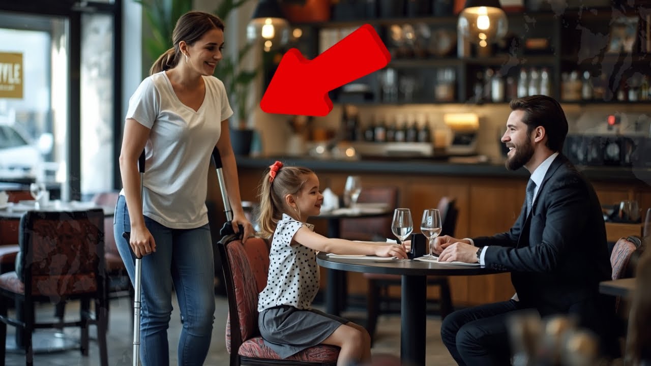 En Béquilles, Elle Voulait Déjeuner En Paix. Et Elle Est Subitement Invitée Par La Fille Du PDG...