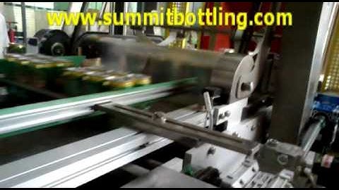 Automatic PE Film Shrink Wrapping Machine for Beer Canning Line---By Zhangjiagang Summit