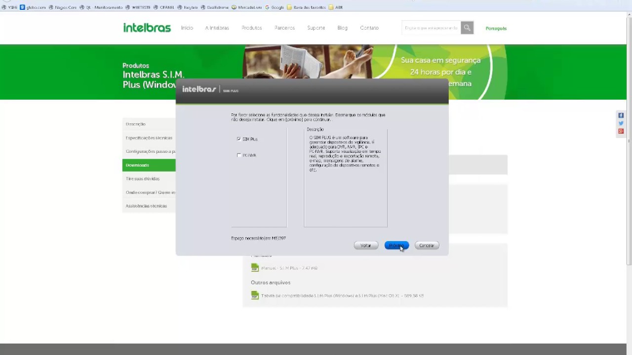 Download e instala o sim plus intelbras seg niter i youtube