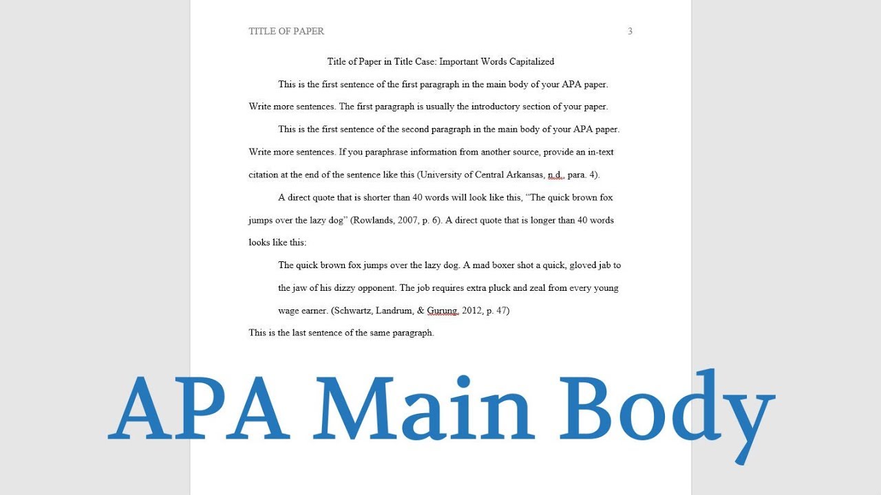 what does an apa format paper look like