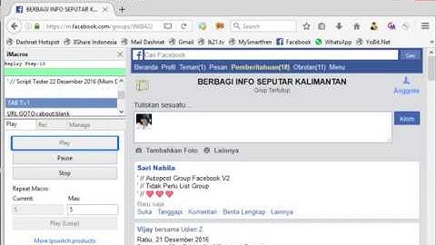 Autopost Group Facebook iMacros v2