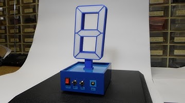 DIY 3D Printed  Single Digit Arduino clock