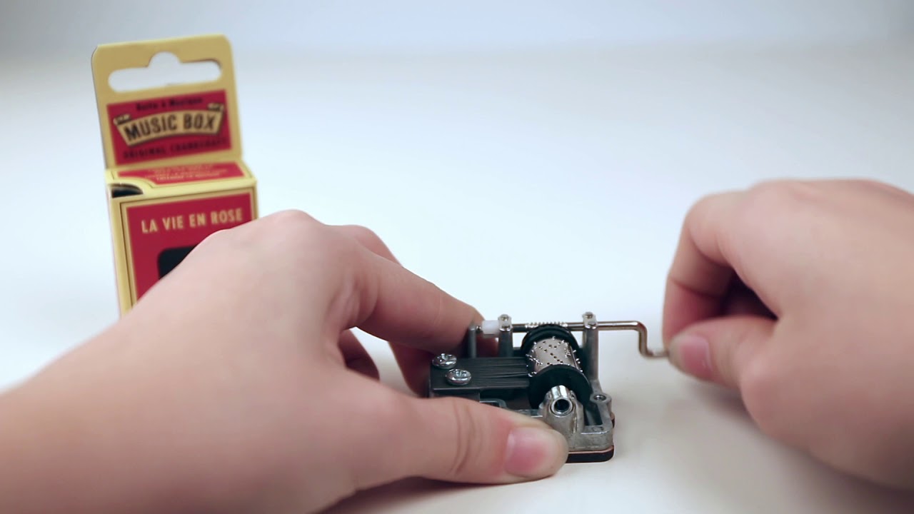 Kikkerland Design - La Vie En Rose Crank Music Box