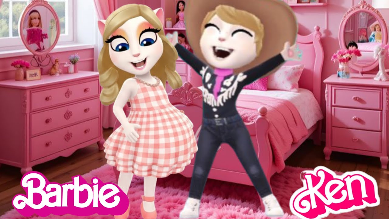 My Talking Angela 2: Pregnant Barbie & Ken Makeover! 🎀 (NEW UPDATE)