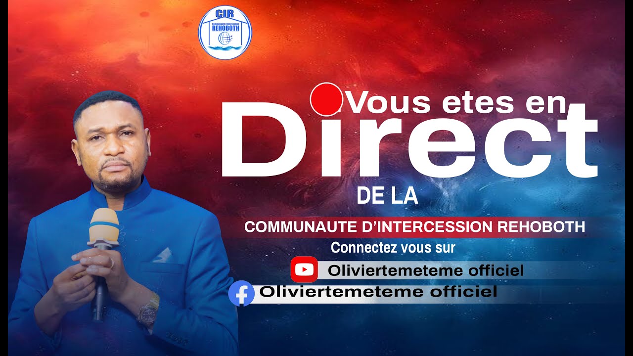 CULTE  D'ENSEIGNEMENT  ORATEUR:PASTEUR OLIVIER TEMETEME