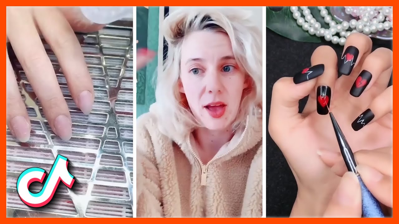 Lovely Nail Art Designs Nail Art Techniques Tik Tok Compilation