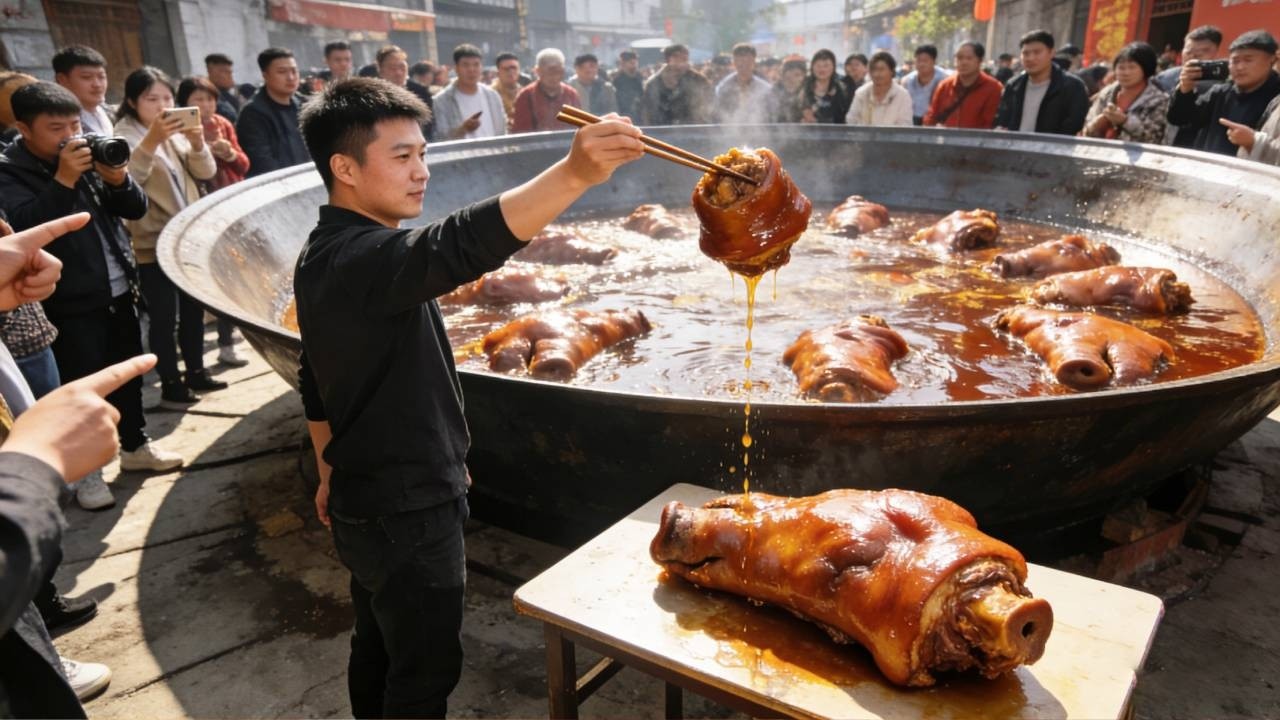 合肥小伙卖卤菜，50元猪蹄只挣2块钱，卤汤只用3味料，良心 #合肥 #卤菜 #猪蹄