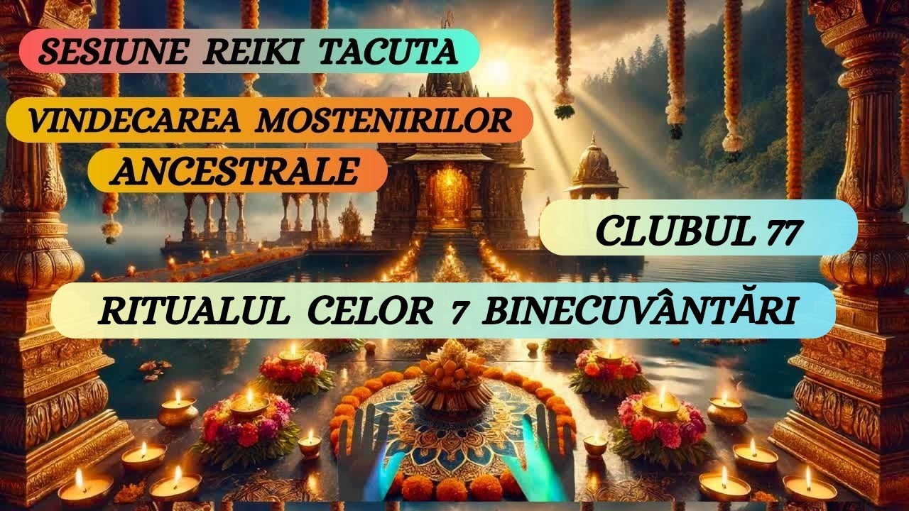 SESIUNE REIKI TACUTA - CLUBUL 77 - RITUALUL CELOR 7 BINECUVANTARI