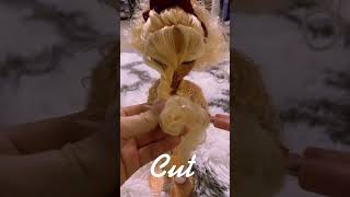 Cutting swept bangs