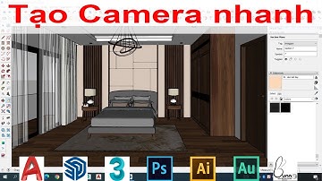Phương pháp đặt Camera nội ngoại thất vray 5 Sketchup | Làm chủ camera trong sketchup